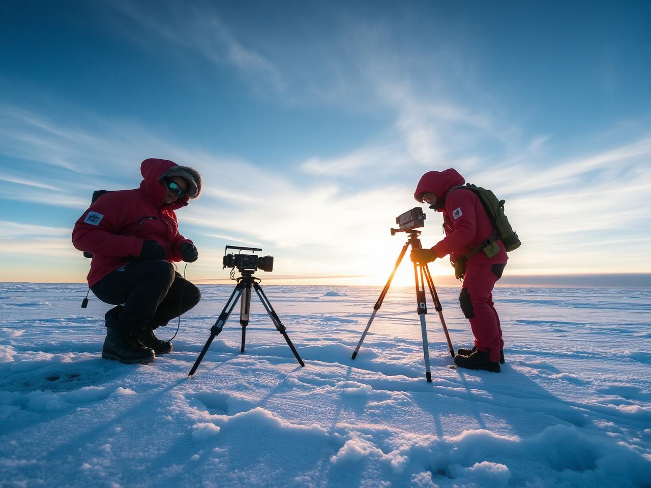 Arctic field scientists at work